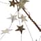 Hello Honey® 6ft. Platinum Finish Glitter Star Garland